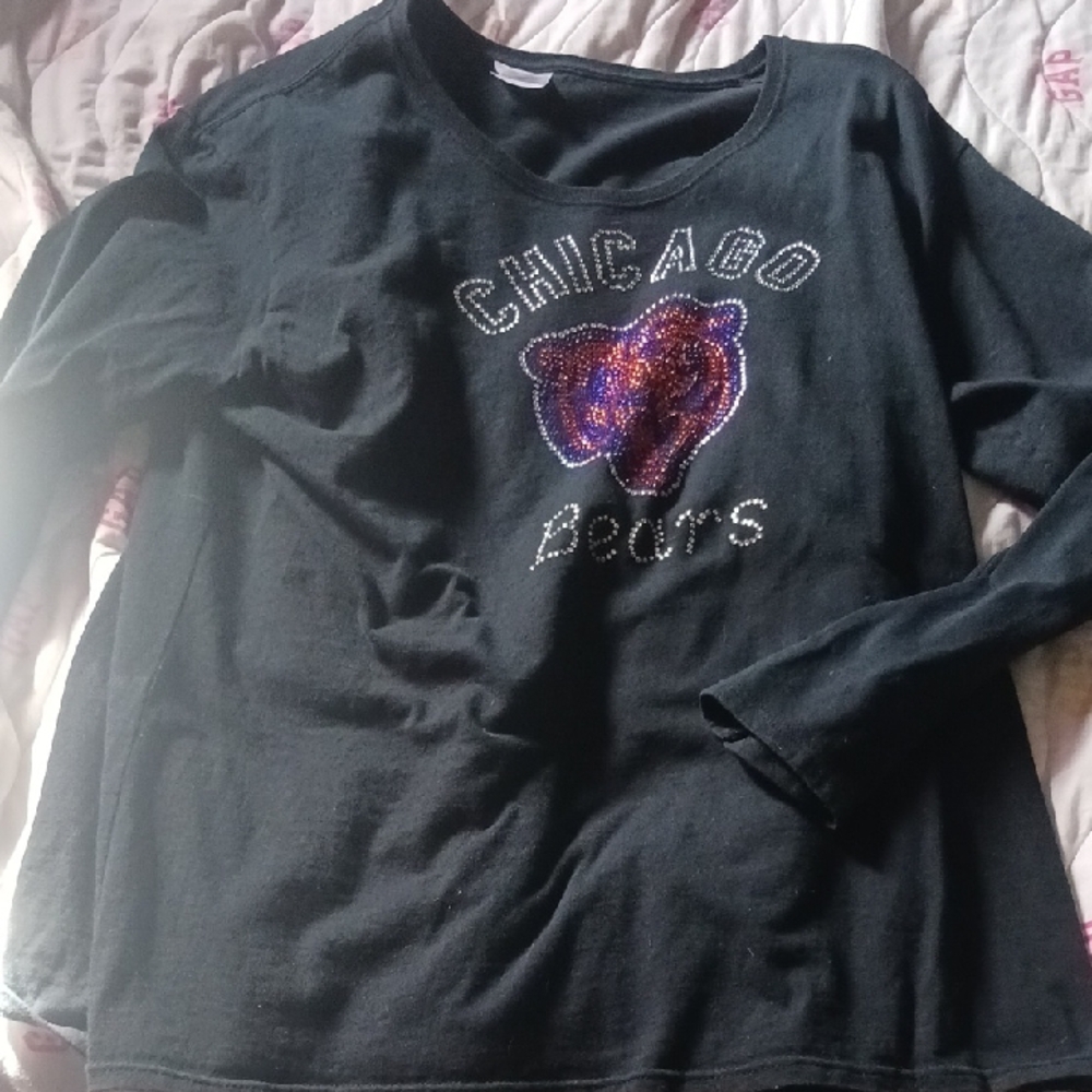 Chicago Bears 2xl Black Long Sleeve Shirt